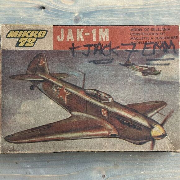 Other - VTG MIKRO RUSSIAN YAKOVLEV YAK-1M FIGHTER AIRPLANE PLASTIC MODEL KIT  1/72 Scale